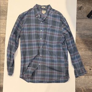 J. Crew Men's Multicolor Plaid Button Down Shirt